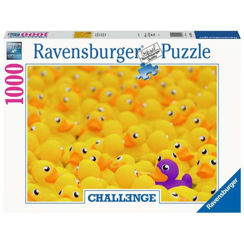 Puzzle Ravensburger Pato de Borracha 1000 peças kubekings pt