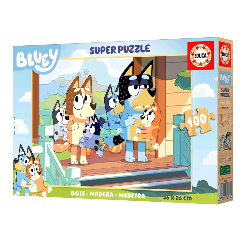 Puzzle Fam Lia Bluey Pe As Divers O Em Casa