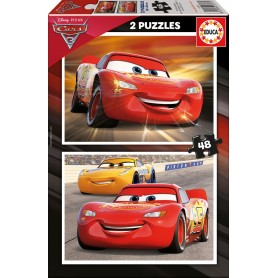 Puzzle Educa Carros 3 2 x 48 peças Puzzles Educa - 1
