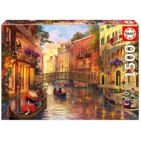 Puzzle Educa Pôr do Sol em Veneza de 1500 Peças Puzzles Educa - 1