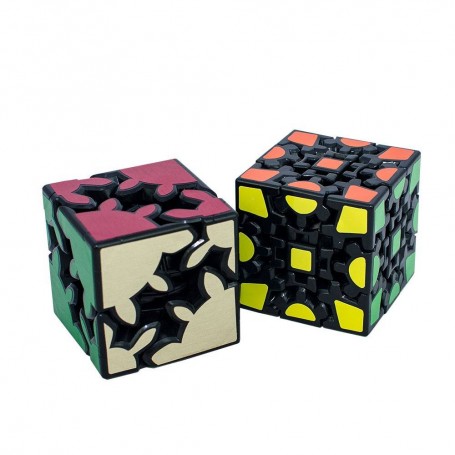 Pacote Gear Cube 2x2 + 3x3 (Base Negra) - Kubekings