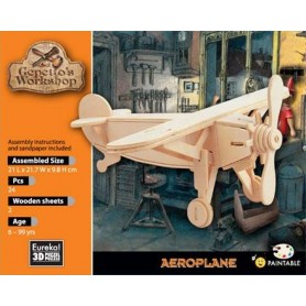 Avião de Puzzle 3D de Gepetto - Eureka! 3D Puzzle