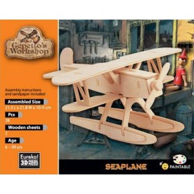 Hidroplano 3D Puzzle de Gepetto - Eureka! 3D Puzzle
