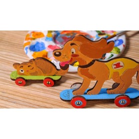 UgearsModels - Gatinho e Filhote Puzzle 3D - Ugears Models