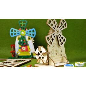 UgearsModels - Moinho de Puzzle 3D - Ugears Models