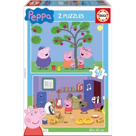 Puzzle Educa Peppa Pig 2 x 48 peças Puzzles Educa - 1