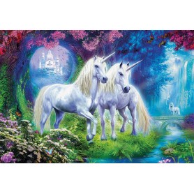 Puzzle Educa Unicórnios na floresta de 500 peças Puzzles Educa - 1