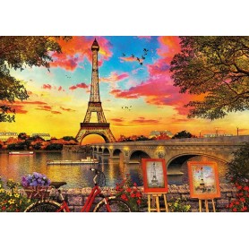 Puzzle Educa 3000 peças de pôr do sol em Paris Puzzles Educa - 1