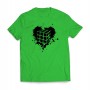 T-shirt Coração Cubo de Rubik - Kubekings