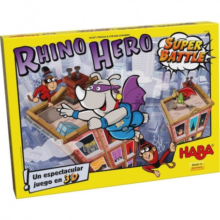 Rinoceronte-herói - Super Batalha - Haba