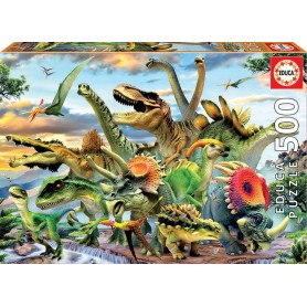 Puzzle Educa Dinossauros de 500 peças Puzzles Educa - 1