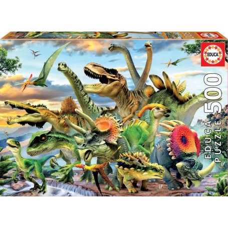 Puzzle Educa Dinossauros de 500 peças - Puzzles Educa