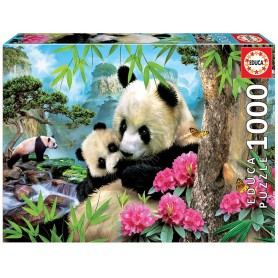 Puzzle Educa ursos panda de 1000 peças Puzzles Educa - 1