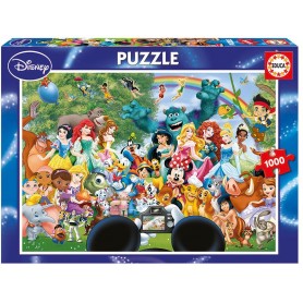 Puzzle Educa O Maravilhoso Mundo de 1000 peças Mickey II Puzzles Educa - 1