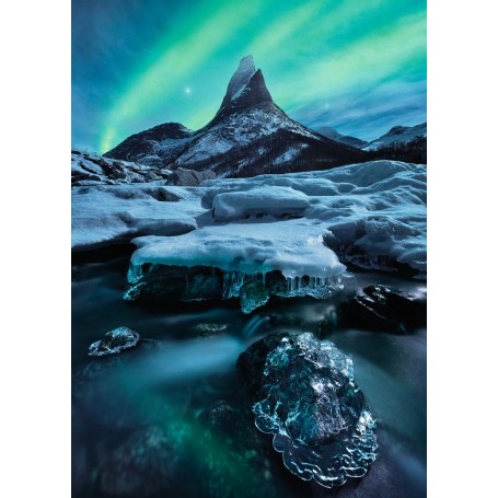 Puzzle Ravensburger Aurora Boreal Stetind, Noruega 1000 peças - Ravensburger