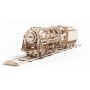 UgearsModels - Locomotiva com Tender Puzzle 3D - Ugears Models