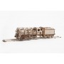 UgearsModels - Locomotiva com Tender Puzzle 3D - Ugears Models