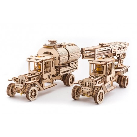 UgearsModels - Conjunto de Puzzle de caminhões 3D Ugears Models - 1