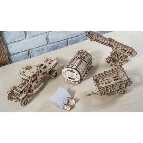 UgearsModels - Conjunto de Puzzle de caminhões 3D Ugears Models - 2