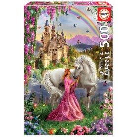 Puzzle Educa fada e unicórnio de 500 peças Puzzles Educa - 1