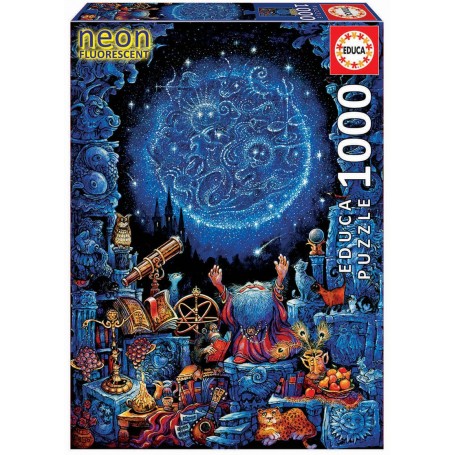 Puzzle Educa O Astrólogo, Neon 1000 Peças - Puzzles Educa