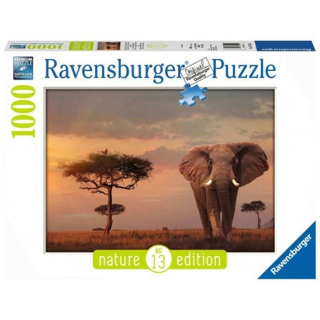 Puzzle Ravensburger Elefante do Masai Mara 1000 Peças - Ravensburger