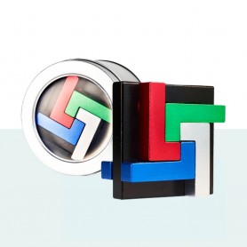 Quad L Metal Puzzle (Quatro Cores) Eureka! 3D Puzzle - 1