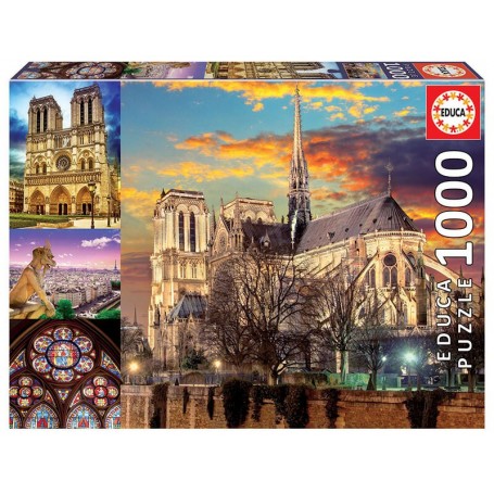 Puzzle Educa Notre Dame Colagem de 1000 Peças - Puzzles Educa