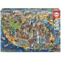 Puzzle Educa mapa de Nova York de 500 peças - Puzzles Educa