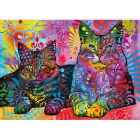 Puzzle Heye dedicado 2 gatos de 1000 peças Heye - 1