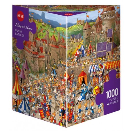 batalha de coelhos de Puzzle Heye 1000 peças Heye - 1