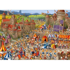 batalha de coelhos de Puzzle Heye 1000 peças Heye - 2
