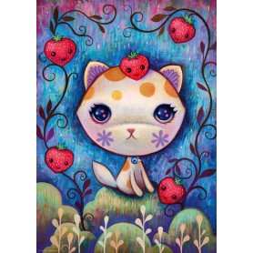 Puzzle Heye Dreaming, 1000 Pedaços De Morango Gatinho Heye - 1