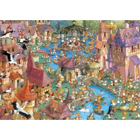 Puzzle Heye Bunnytown 1000 Peças Heye - 1