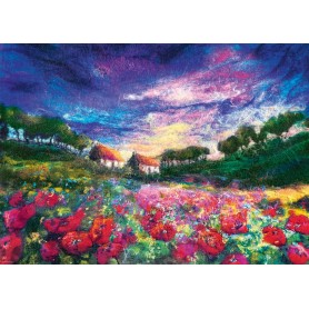 Puzzle Heye 1000 peças sunset poppies Heye - 1