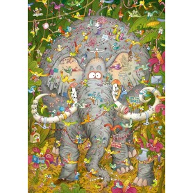 Puzzle Heye A Vida do Elefante de 1000 Peças Heye - 1