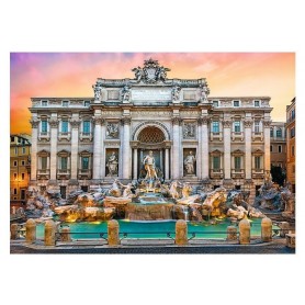 Puzzle Trefl Fontanna di Trevi, Roma 500 Peças Puzzles Trefl - 1