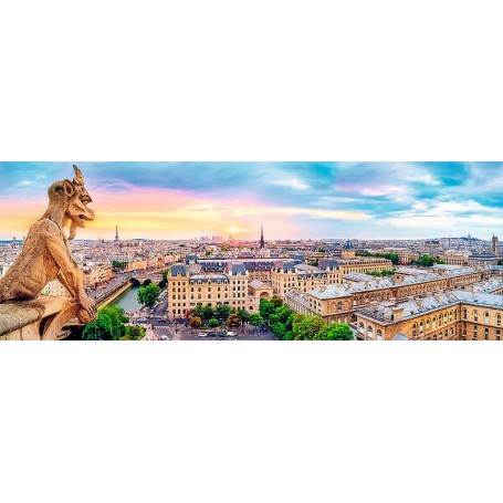 Puzzle Trefl Vista Panorama da Catedral de Notre-Dame de Paris de 1000 peças - Puzzles Trefl
