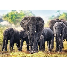 Puzzle Trefl elefantes africanos de 1000 peças Puzzles Trefl - 1