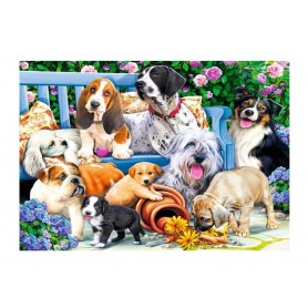 Puzzle Trefl Dogs no Jardim das 1000 Peças Puzzles Trefl - 1