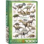 Puzzle Eurographics dinossauros cretáceos de 1000 peças - Eurographics