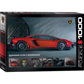 Puzzle Eurographics Lamborghini Aventador LP7504 1000 Peças Eurographics - 1