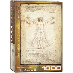 Puzzle Eurographics O Homem Vitruvious de 1000 Peças Eurographics - 1