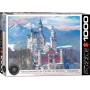 Castelo Puzzle Eurographics Neuschwanstein no Inverno 1000 Peças - Eurographics