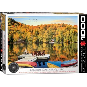 Puzzle Eurographics Lake Quebec Cabin of 1000 Pieces Eurographics - 1