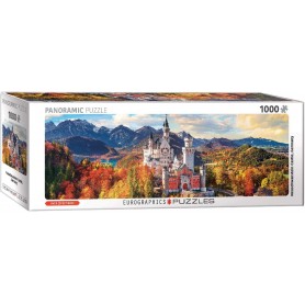 Puzzle Eurographics Panorama Neuschwanstein em Outono 1000 Peças Eurographics - 1