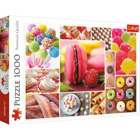 Puzzle Trefl Candy - 1000 Pieces Collage Puzzles Trefl - 1
