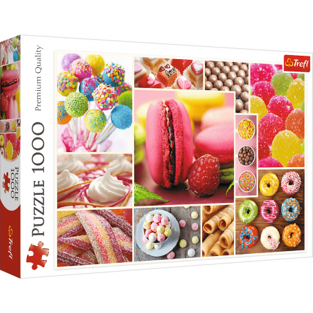 Puzzle Trefl Candy - 1000 Pieces Collage - Puzzles Trefl