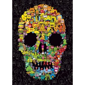 Puzzle Heye caveira de rabisco de 1000 peças Heye - 1