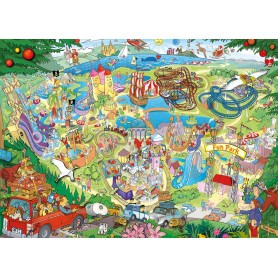 parque de diversões Puzzle Heye 1000 peças Heye - 1